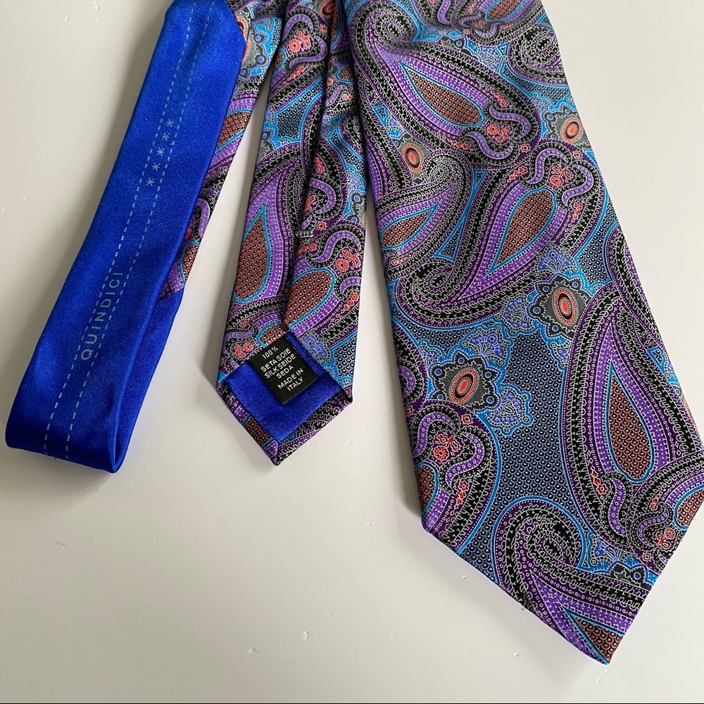 Ermenegildo Zegna Beautiful Purple Tie, 100% Silk, Made in Italy 🇮🇹
